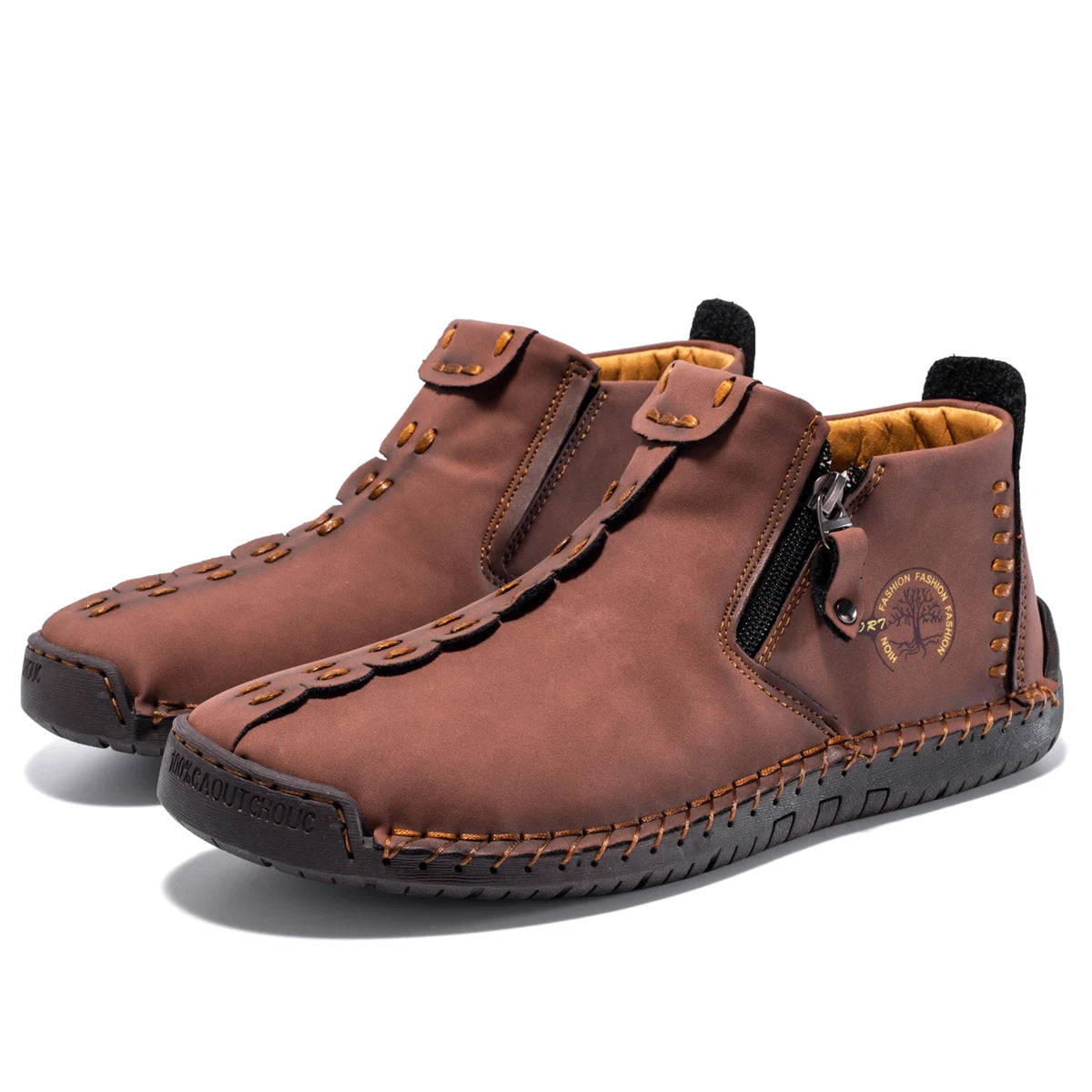 Mocassins en cuir faits à la main pour hommes