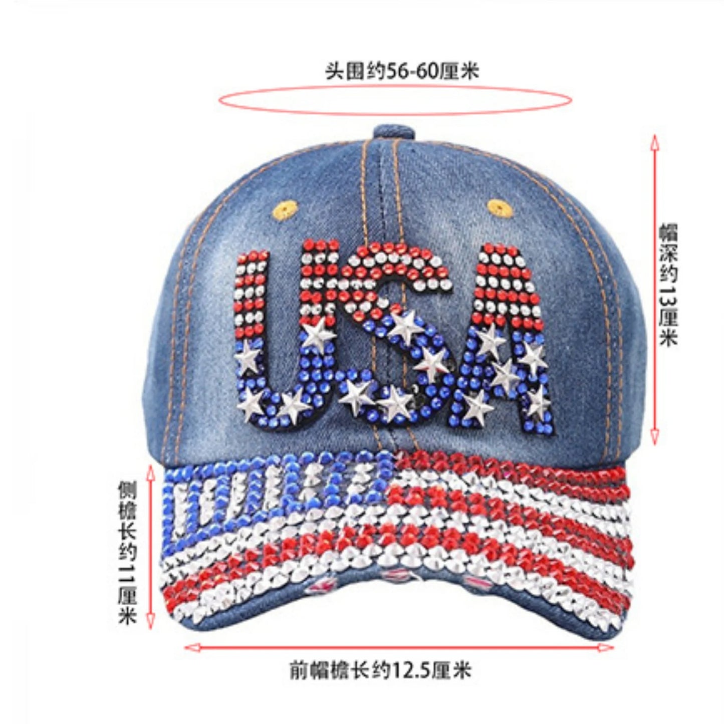 Casquette de Baseball en strass, pour femmes /hommes