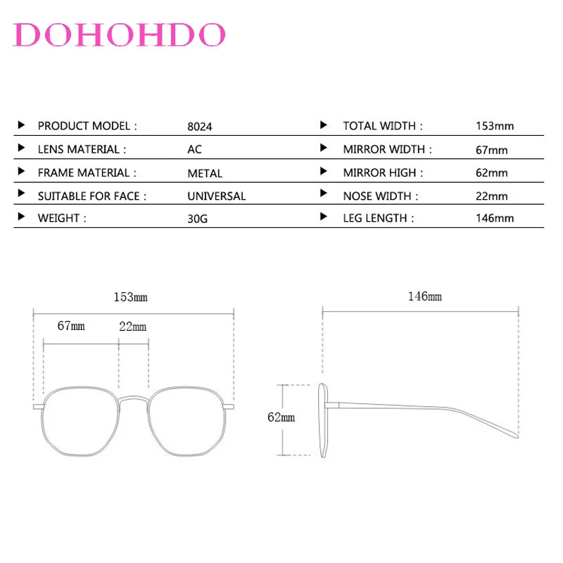 Lunettes de Soleil Vintage Surdimensionnees Femme - Style Pilote UV400
