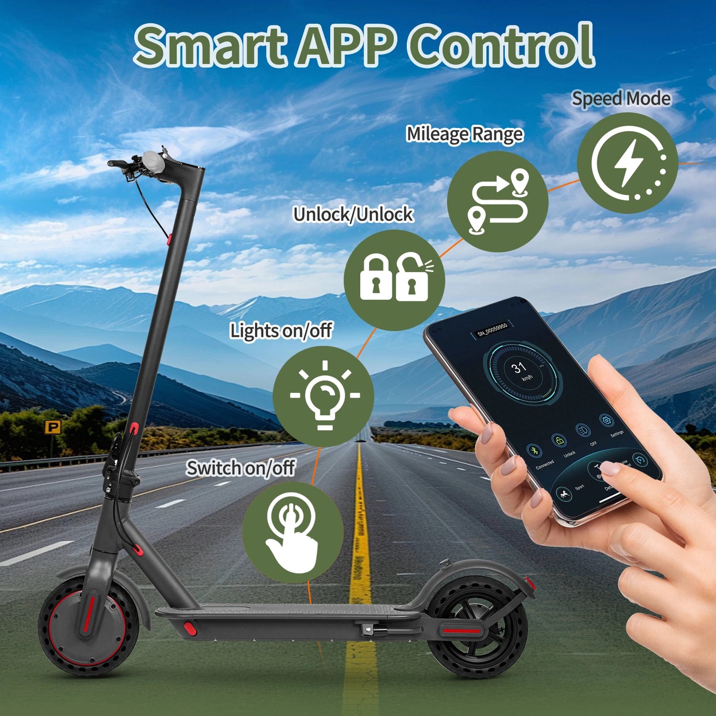 scooter électrique 36V/35KM/H maxi