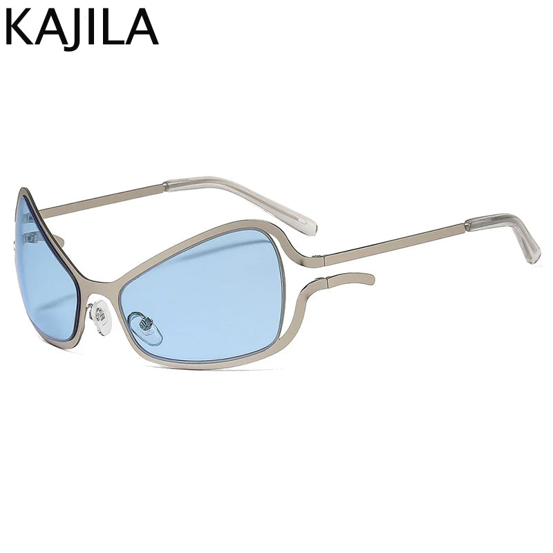 🔥 Stock Limité - Lunettes Cat Eye Shield Y2K Luxe | Parfaites avec Bikini & Tankini Plage