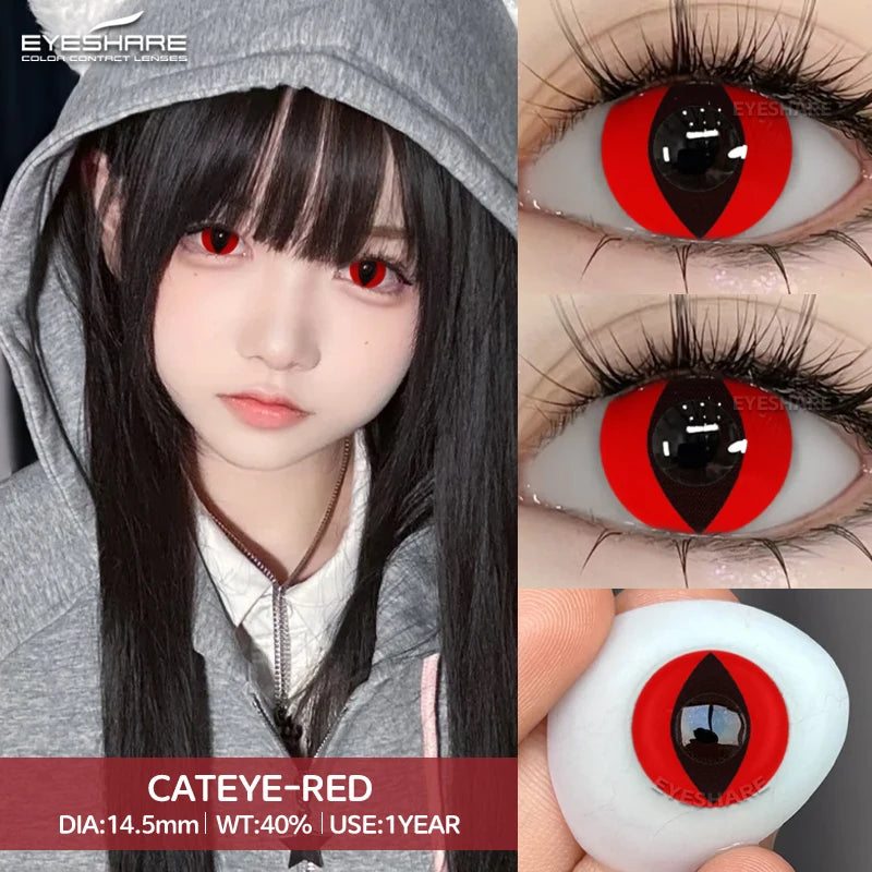 "Des yeux qui hantent. Lentilles Halloween