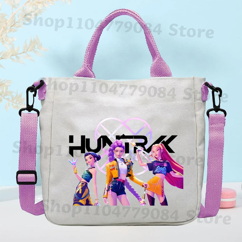 K-pop Demon Hunters sac à bandoulière en toile ou sac de mode pour petite fille