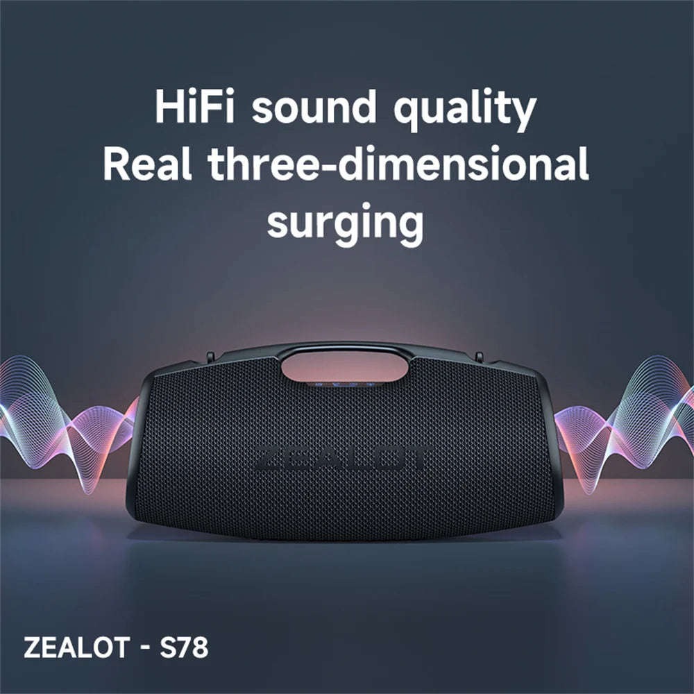 ZEALOT-S78 120W haut-parleur Bluetooth Portable