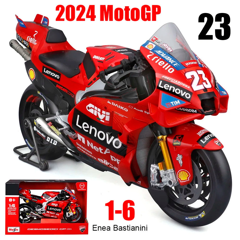 moto GP de collection a l'échelle 1/6 métal "1 francesco bagnaia/23 Enea bastianini"
