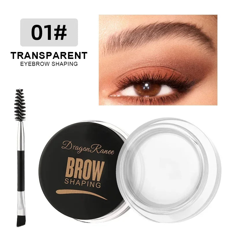 Crème pour sourcils, couleur marron mat, noir sauvage, teinte naturelle