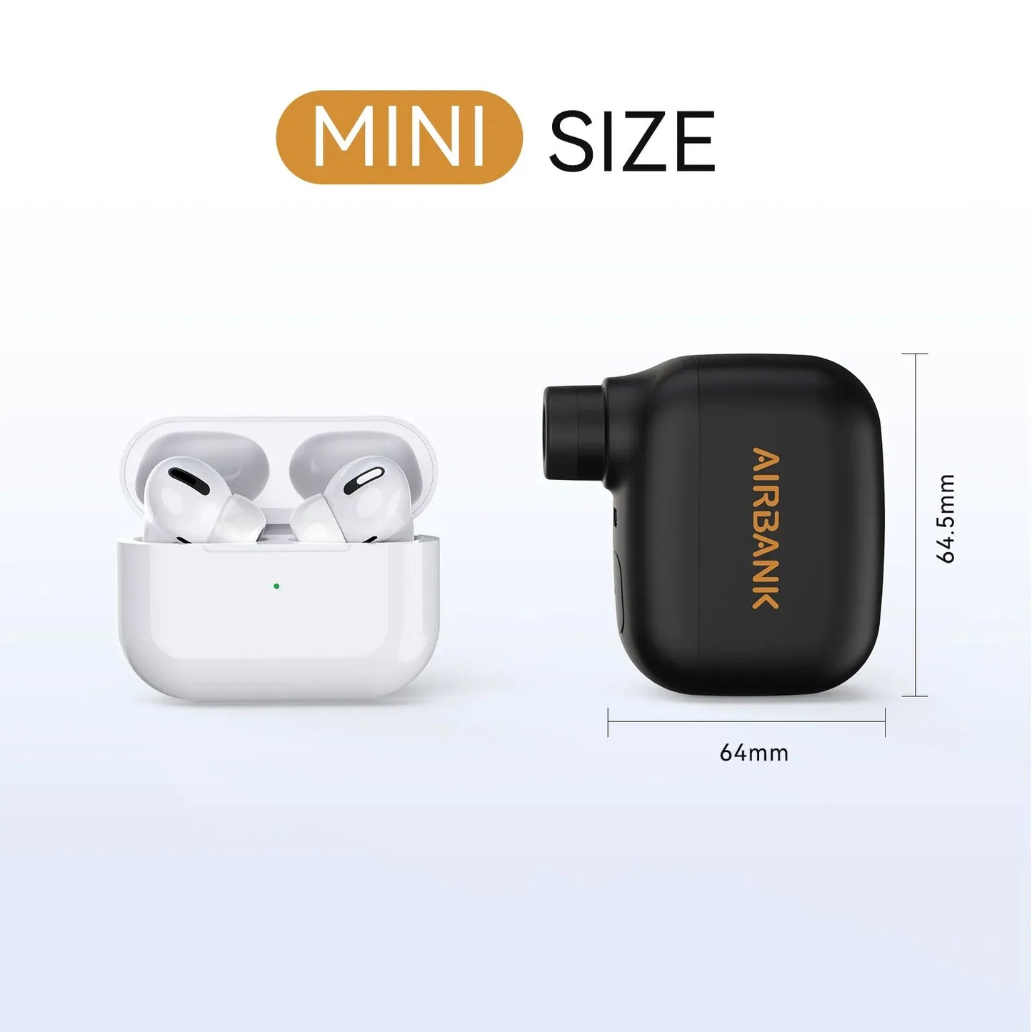 Mini pompe à vélo portable aste, 100PSI, 5V, Type-C,