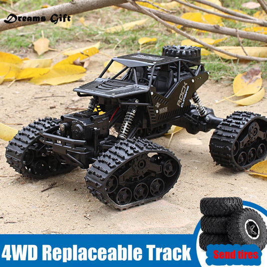 Voiture RC 4WD 1:12 Tout-Terrain - Télécommandée 2.4GHz Escalade Chenilles Jouet Enfant - MONASTORESHOP.COM
