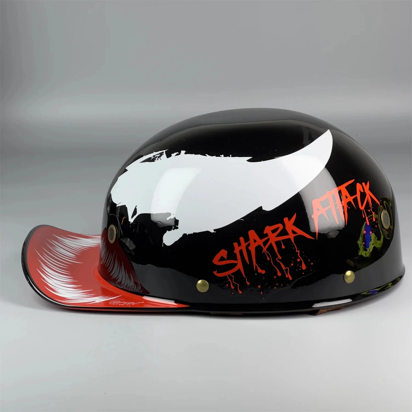 casque retro façon casquette de baseball pour harley/indian ou moto vintage