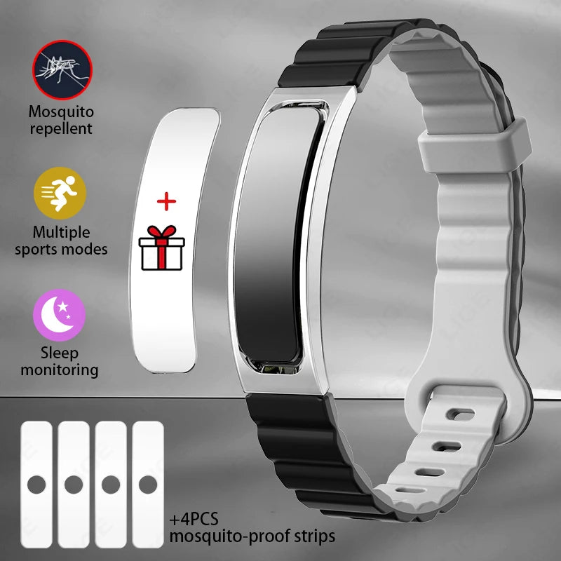 Bracelet Anti-Moustique Ultrasonique LIGE - Répulsif Intelligent Unisexe