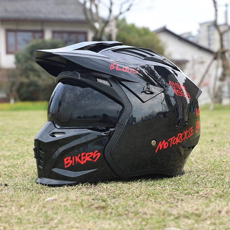 Casque de moto pour hommes et femmes design amovible