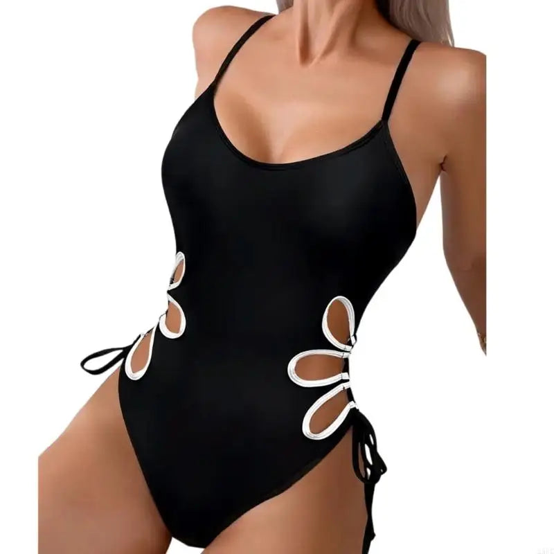Maillot de Bain Une Pièce Évidé Push-Up - Cut-Out Sexy Femme - Été 2026