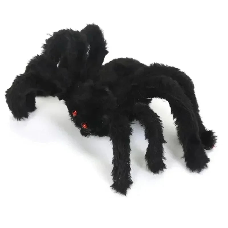 grande araignée en peluche déco pour halloween