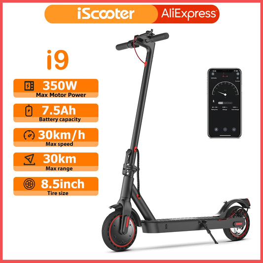 Trottinette électrique i9 8,5 pouces 30 KM/H max pour adultes