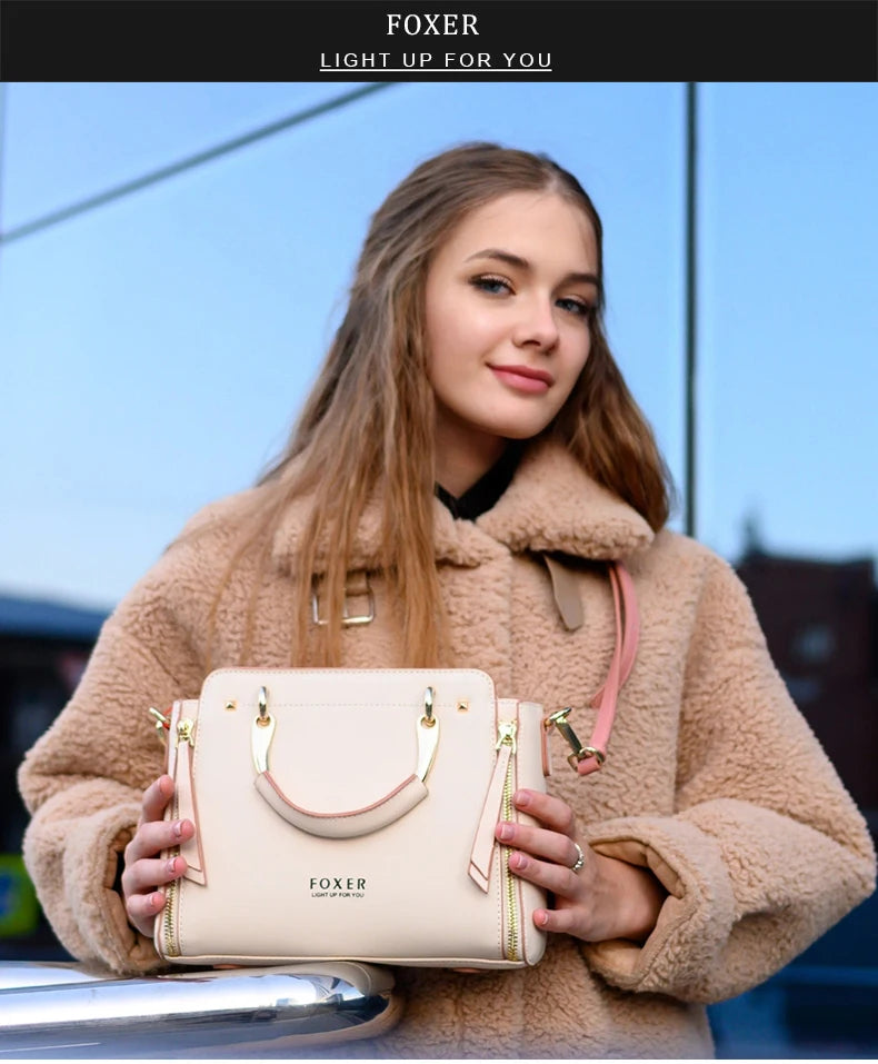 sac à bandoulière en cuir véritable vintage élégant pour femmes automne/ hiver