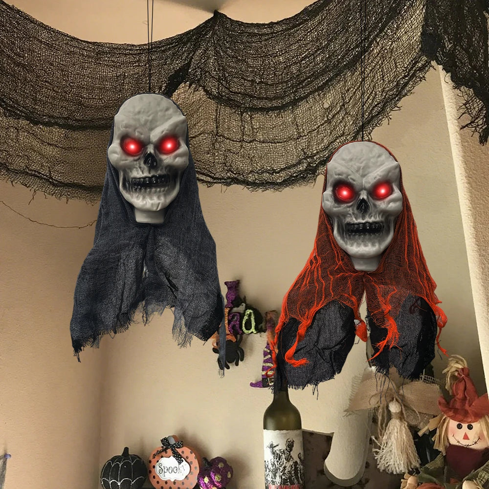 déco squelette fantômes suspendus