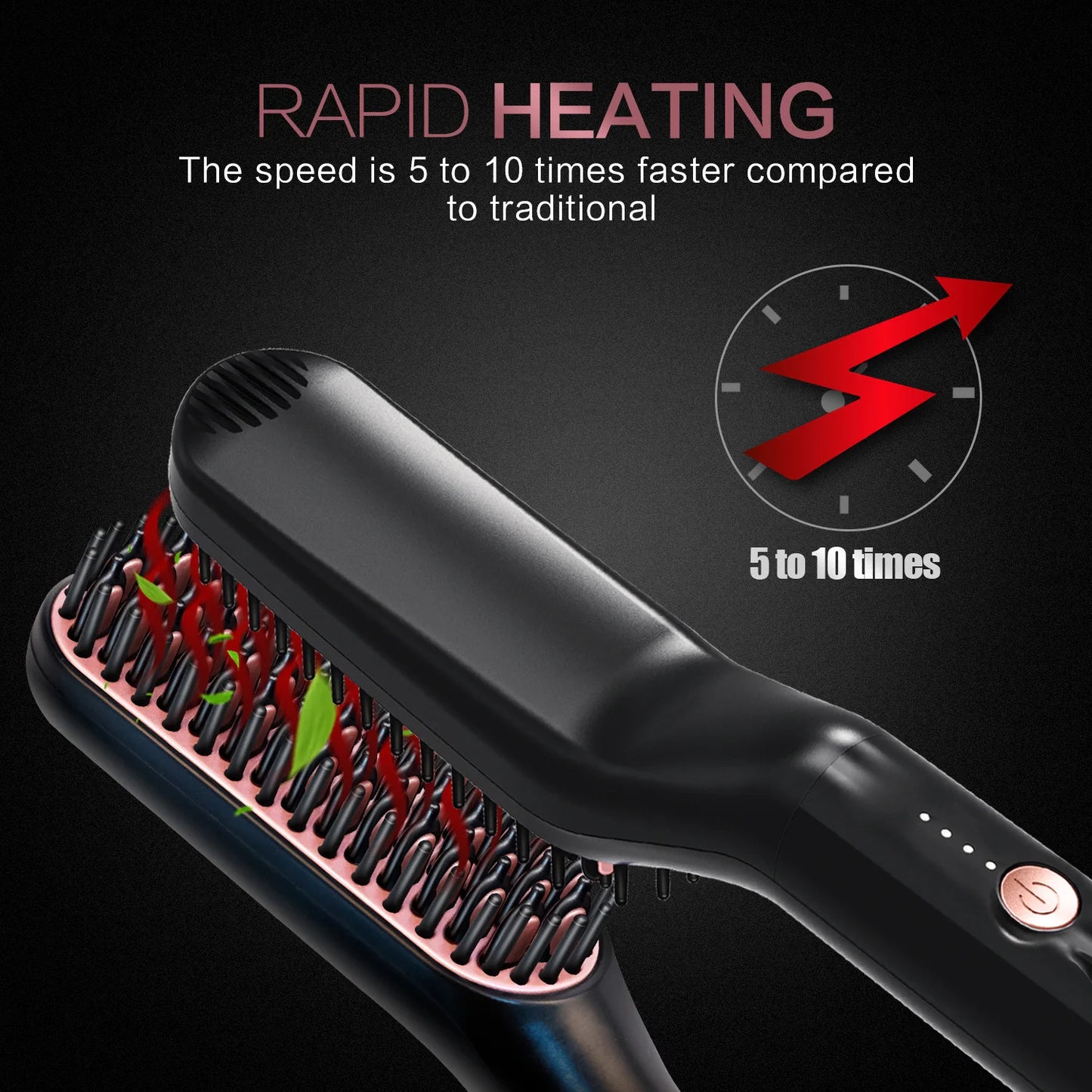 brosse lissante a barbe électrique homme