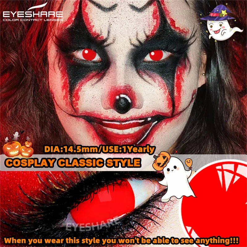 "Lentilles Halloween : tes yeux, leur dernier souvenir."