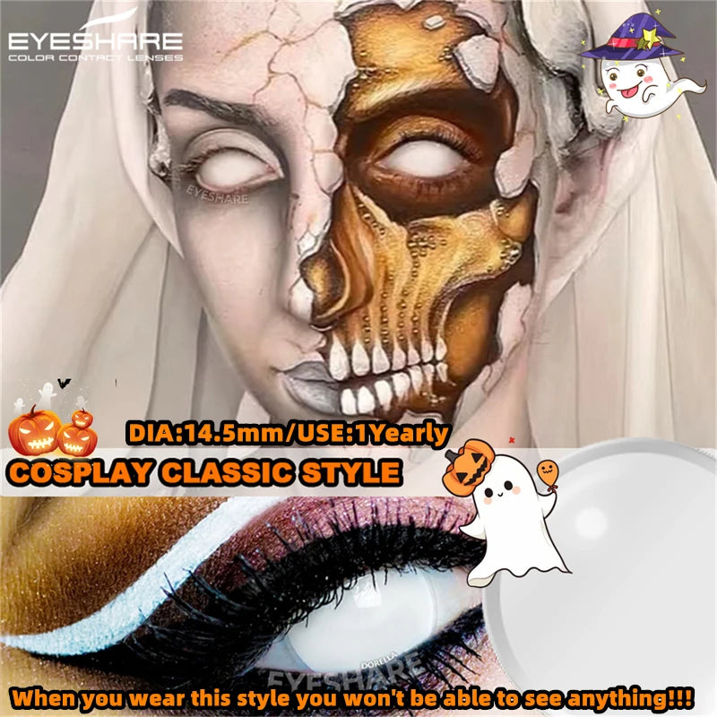 "Lentilles Halloween : tes yeux, leur dernier souvenir."