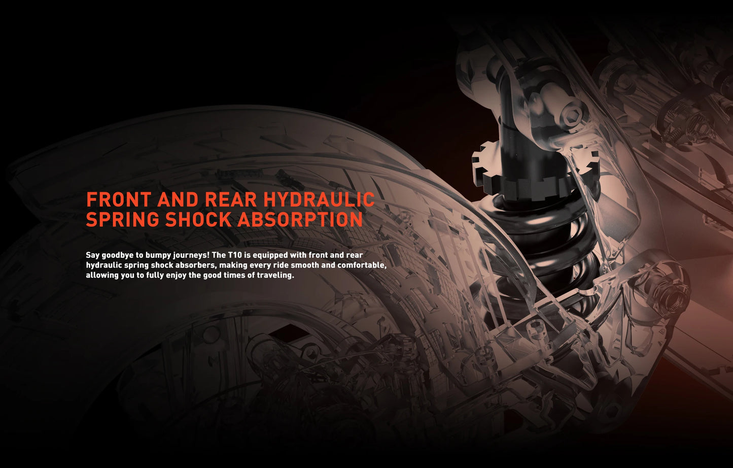 JOYOR T10 Trottinette Electrique Pliable Pour Adulte , Moteur 1000 W tout terrain