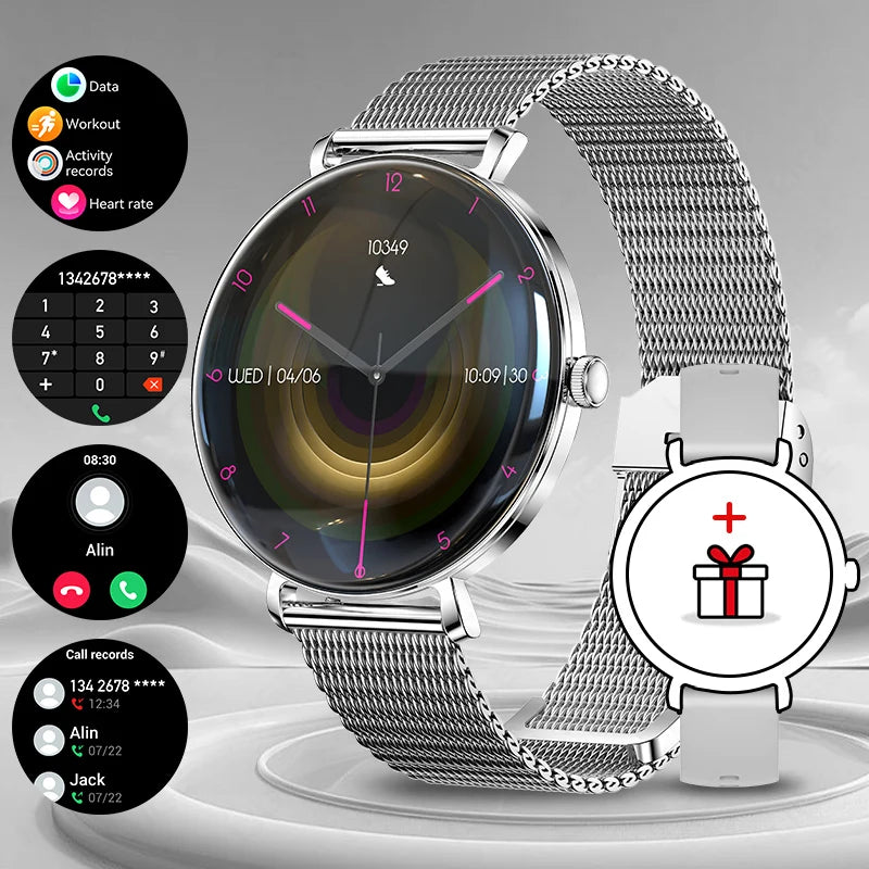 LIGE nouvelle montre intelligente femmes 1.43 "AMOLED ecran HD
