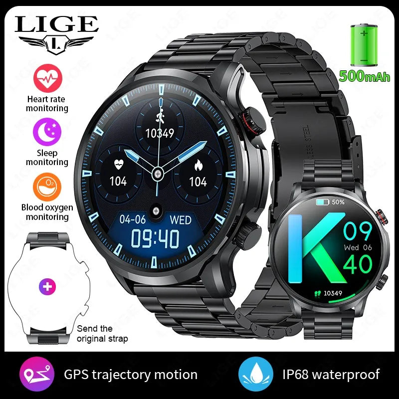 LIGE nouveau 1.95 "HD Extra Large écran GPS