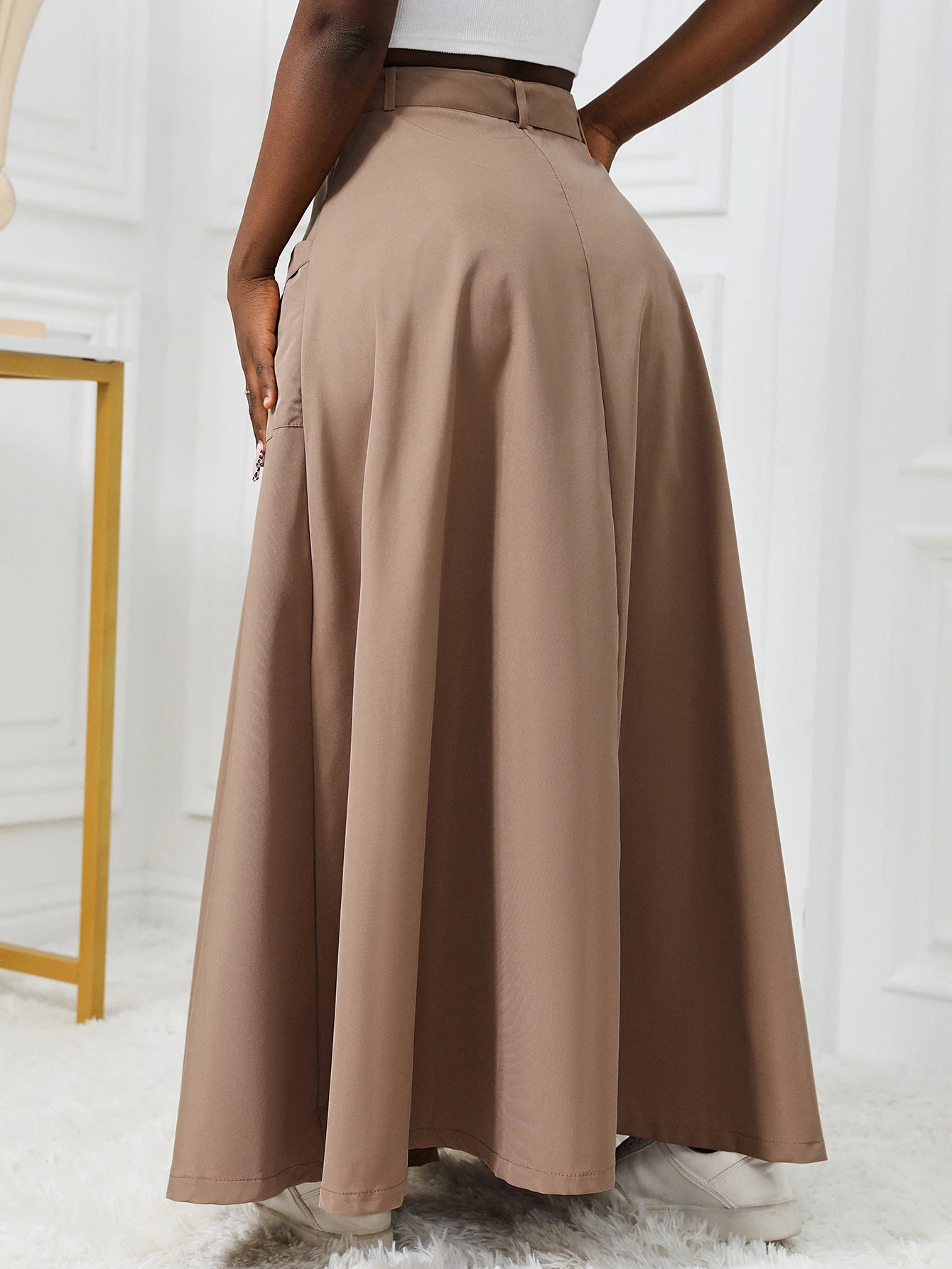 jupe cargo fendue  pour femmes