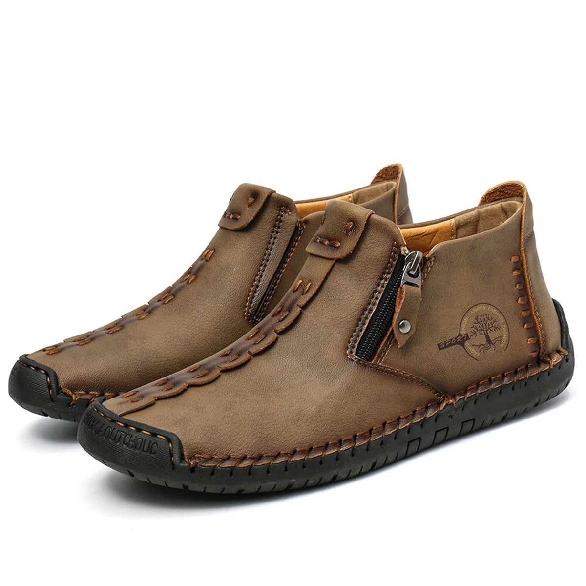 Mocassins en cuir faits à la main pour hommes