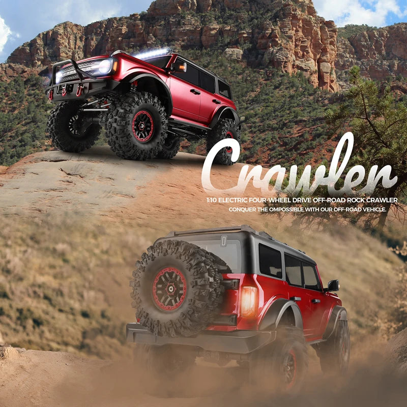 Voiture RC professionnelle tout-terrain 4x4 bronco 1/10 4WD crawler