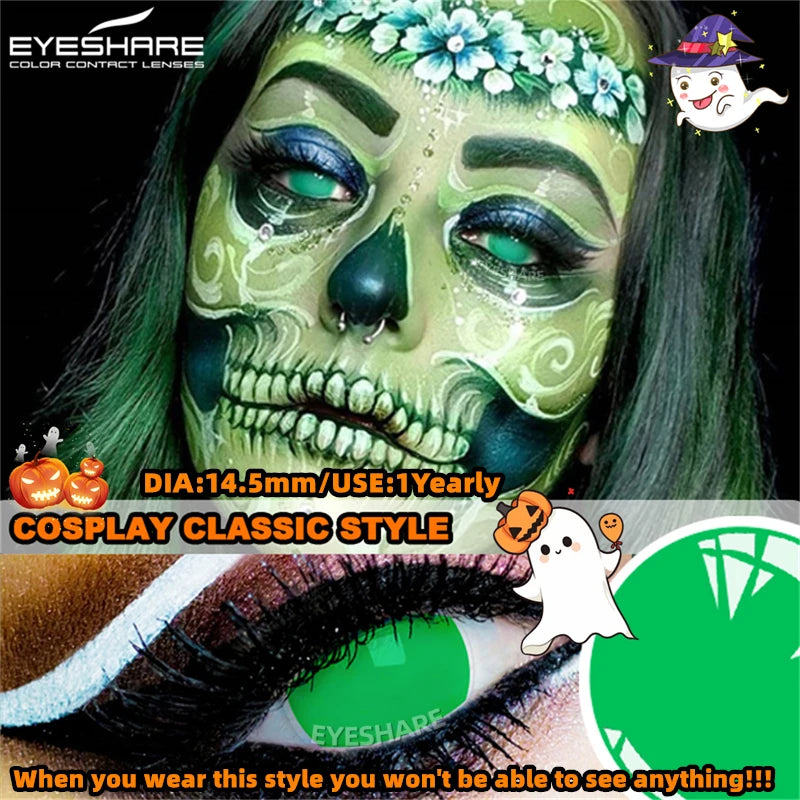 "Lentilles Halloween : tes yeux, leur dernier souvenir."