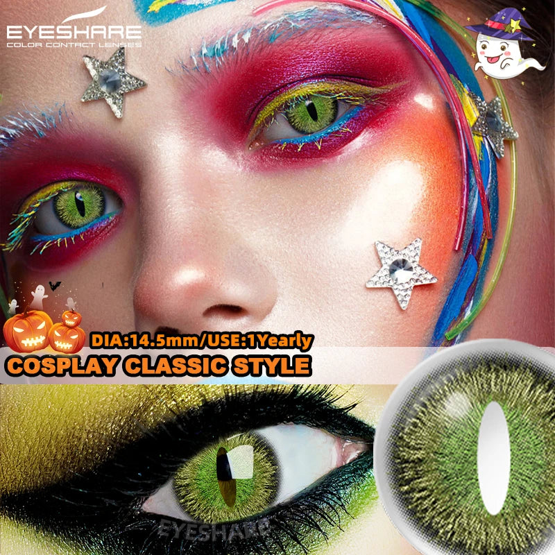 "Lentilles Halloween : tes yeux, leur dernier souvenir."