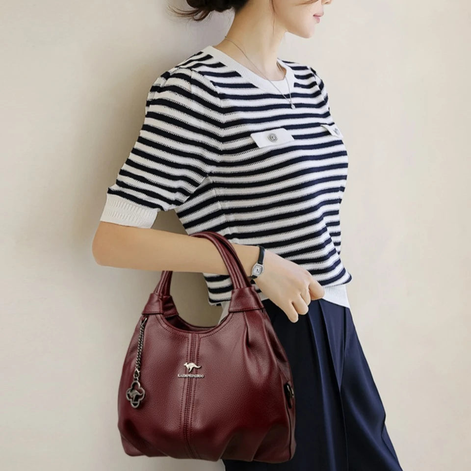 sac femmes décontracté en cuir synthétique souple