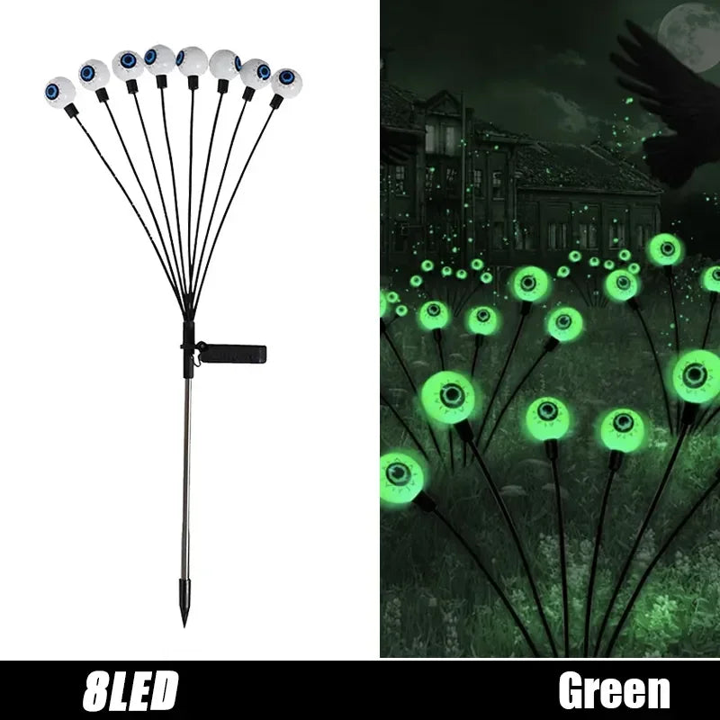 globe oculaire a LED exterieur solaire nouveauté halloween 2026