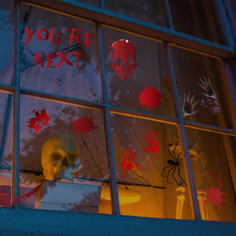 Autocollants Muraux pour Portes et Fenêtres d'Halloween