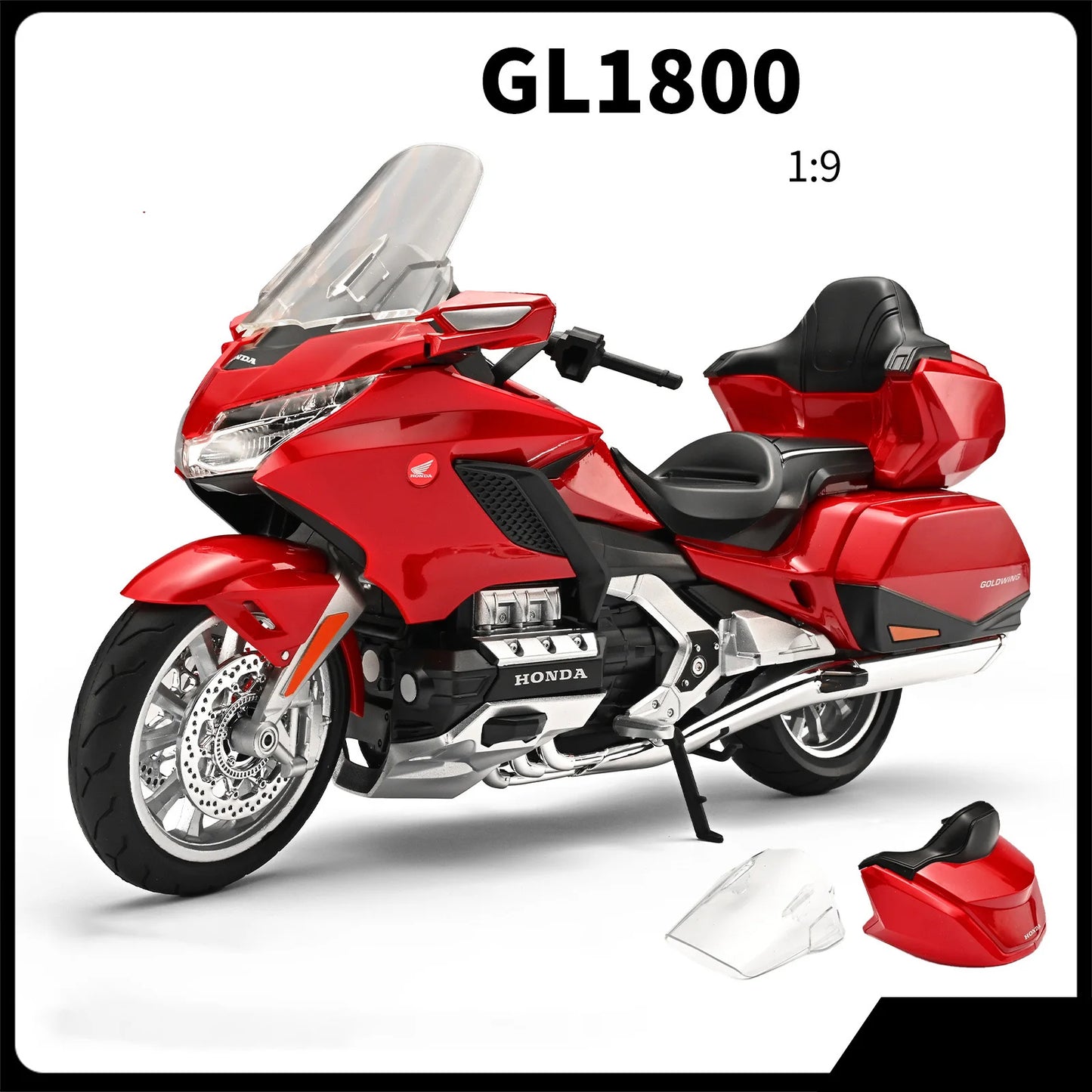 moto de collection a l'échelle 1/9 (27cm) honda gold wing tour