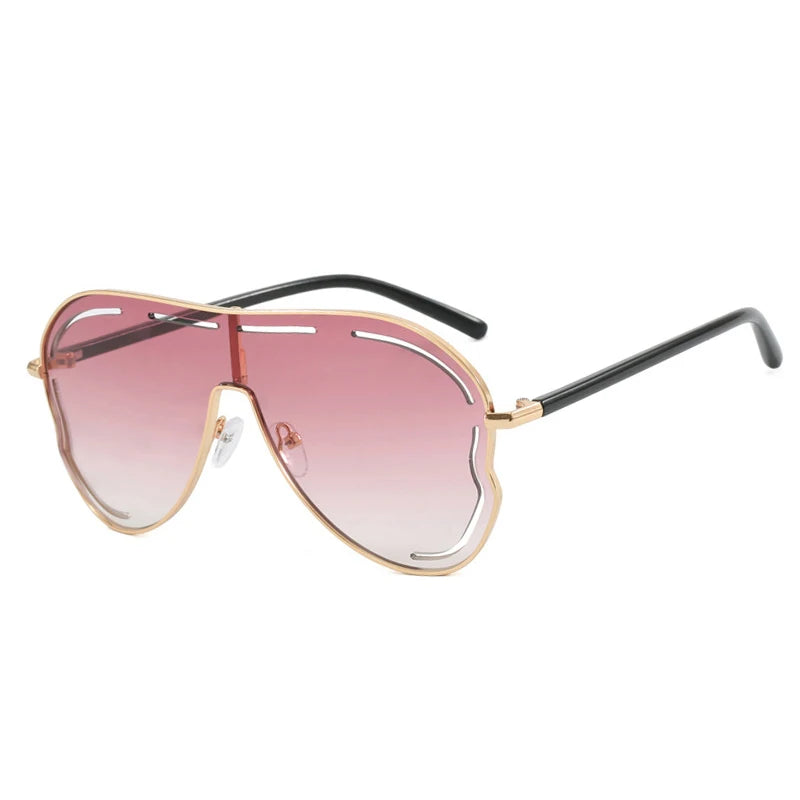 Lunettes de Soleil Vintage Surdimensionnees Femme - Style Pilote UV400