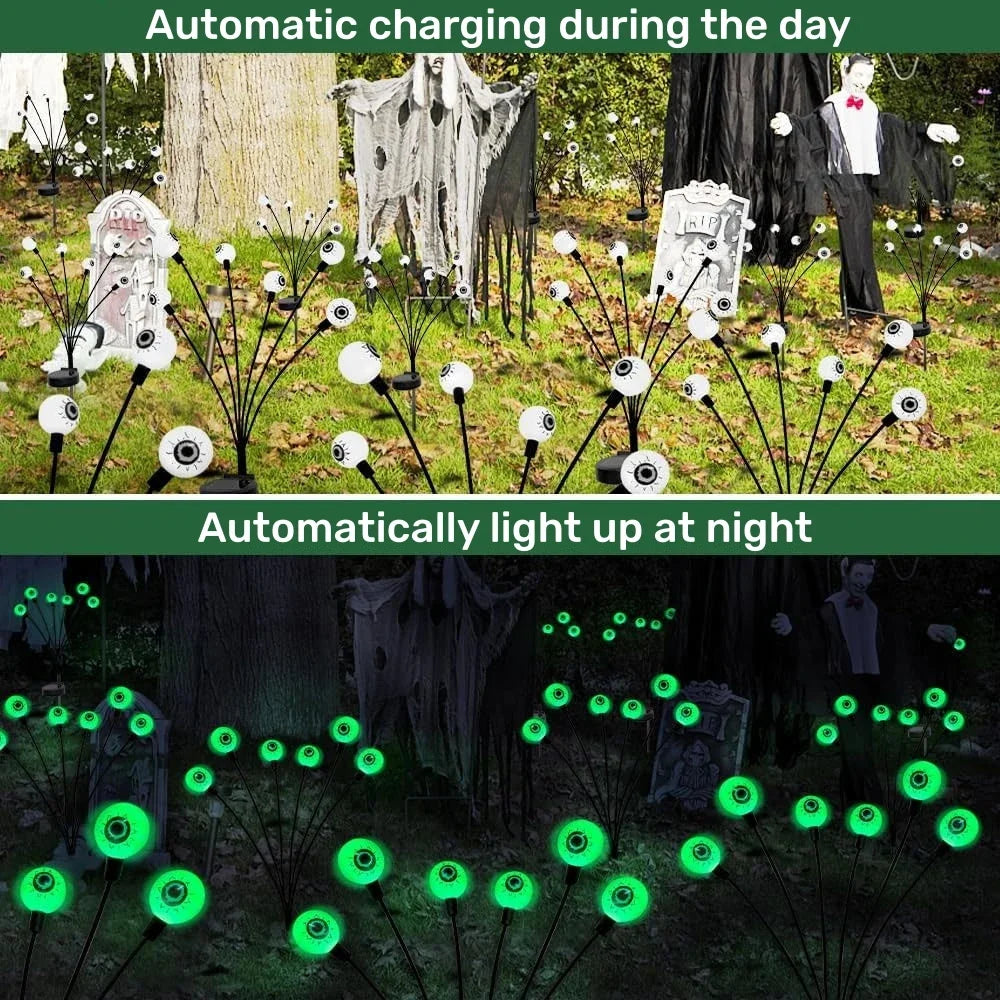 globe oculaire a LED exterieur solaire nouveauté halloween 2026