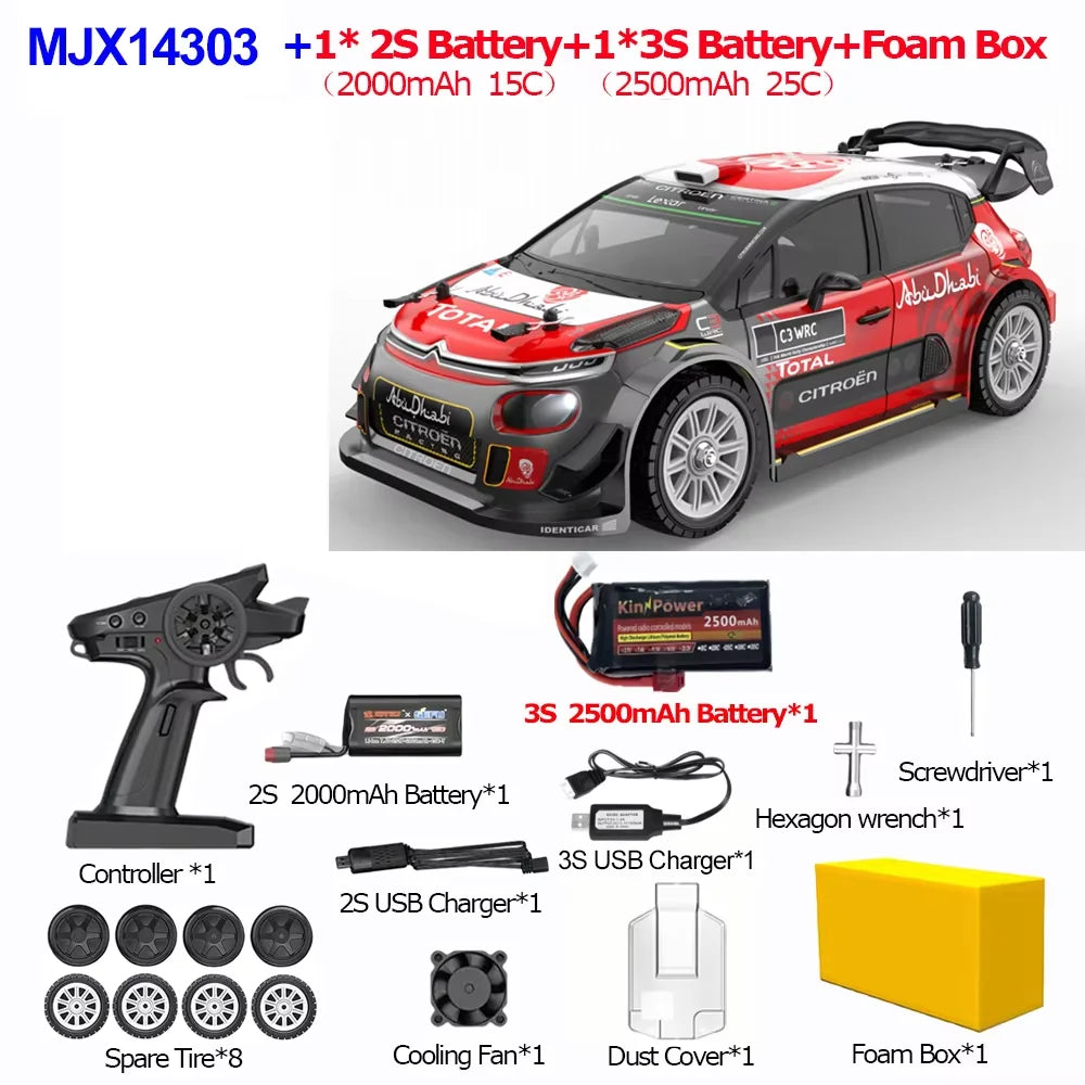 1/14 MJX 14303  voiture radiocommandé 2.4G 4roues motrice haute vitesse a partir de 14 ans