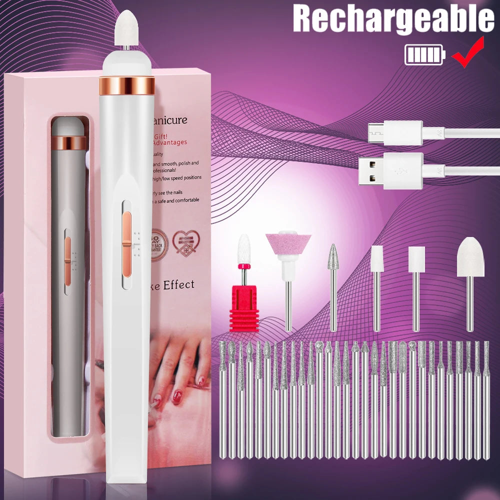 Ponceuse à ongles électrique rechargeable