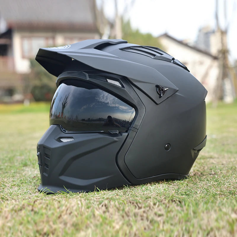 Casque de moto pour hommes et femmes design amovible