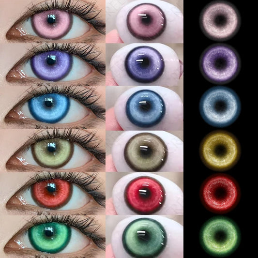 1 paire de lentilles de Contact souples effrayantes pour Halloween 14.5mm
