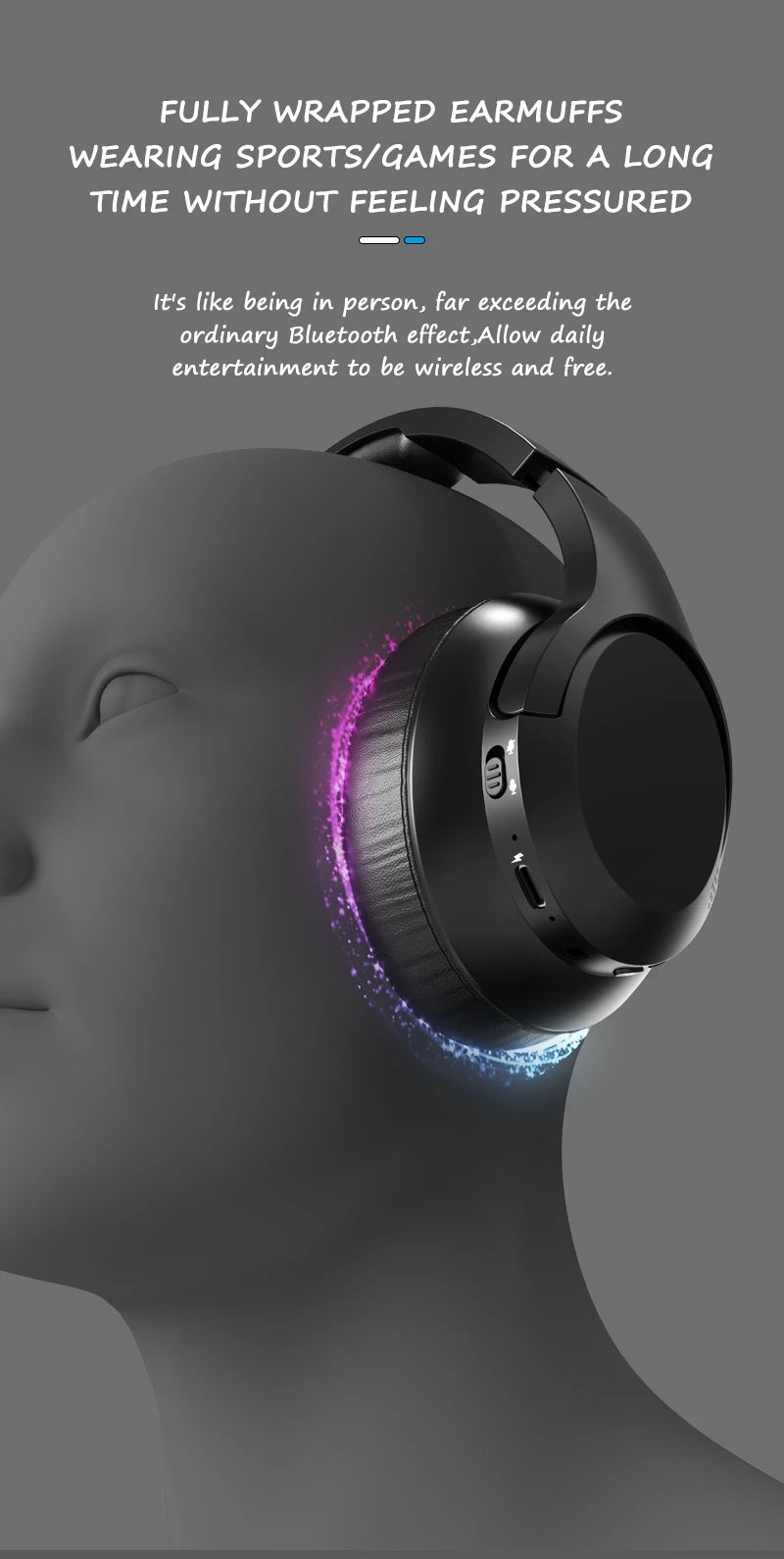 LDON L839 Bluetooth 5.3 écouteurs casque pliable