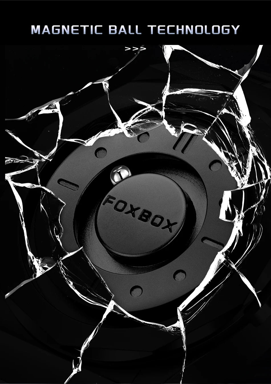 FOXBOX montre sport a force magnétique sport