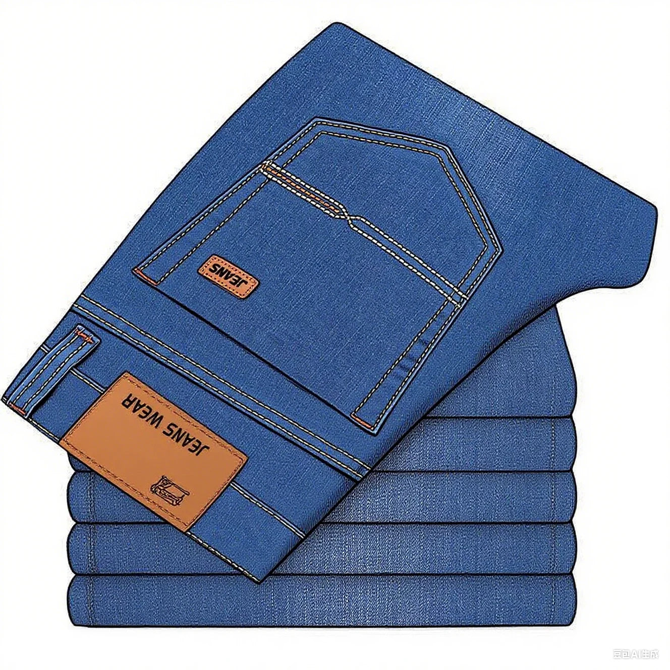 jeans homme classic style slim fit