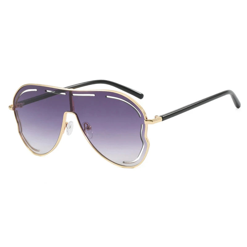 Lunettes de Soleil Vintage Surdimensionnees Femme - Style Pilote UV400