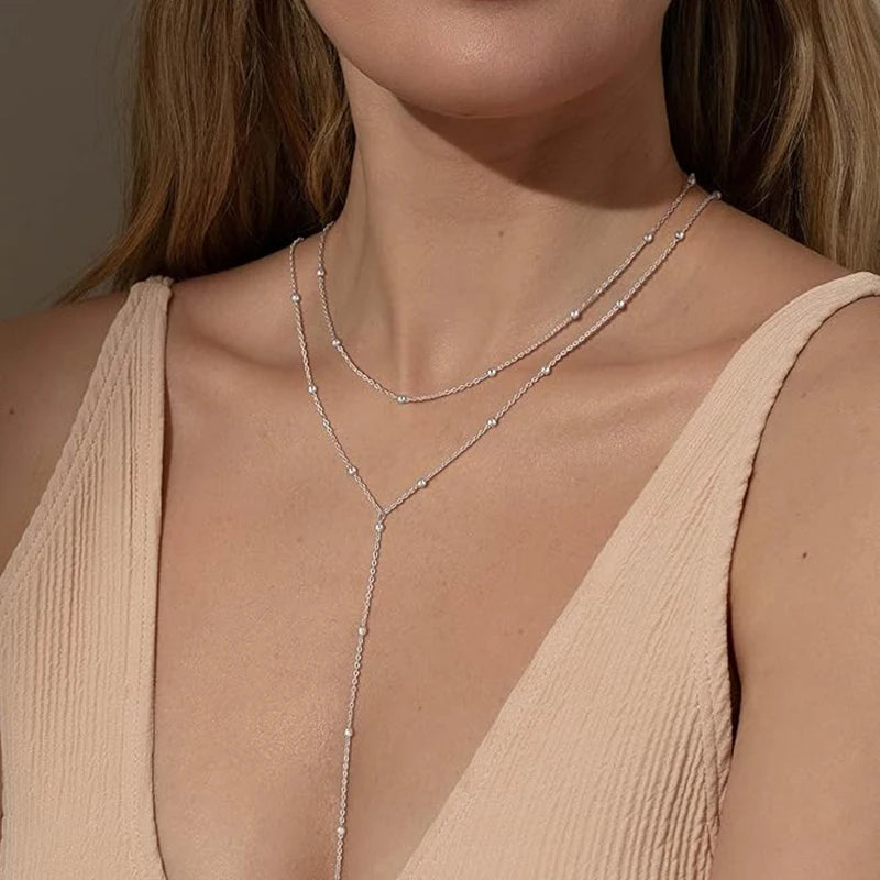 pendentif fin perlé sexy pour femmes