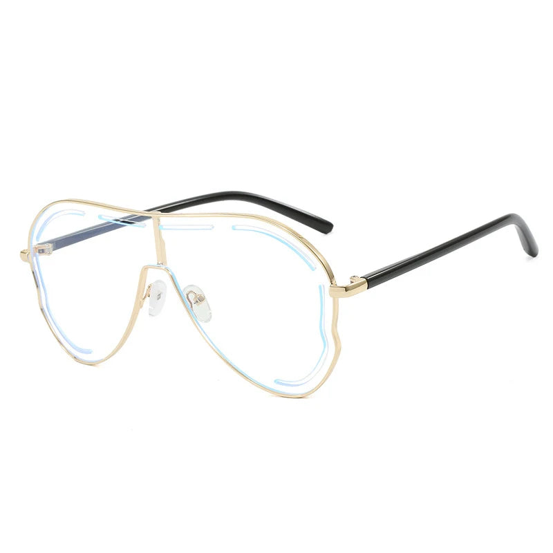 Lunettes de Soleil Vintage Surdimensionnees Femme - Style Pilote UV400