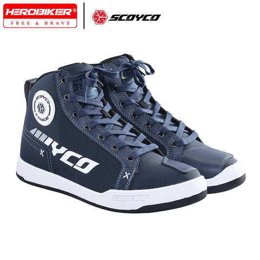 Chaussures Moto Scoyco MT068 Été - Protection Anti-Chute Motocross Homme