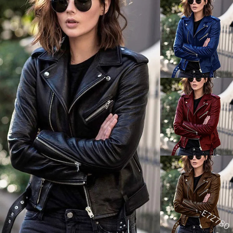 "Un blouson en cuir intemporel, pour une allure à la fois raffinée et audacieuse.