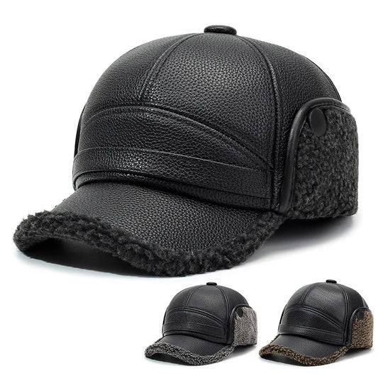 Casquette polaire avec protection oreilles pour hommes